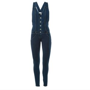 Freddy Dark Blue Denim Overalls for Women
